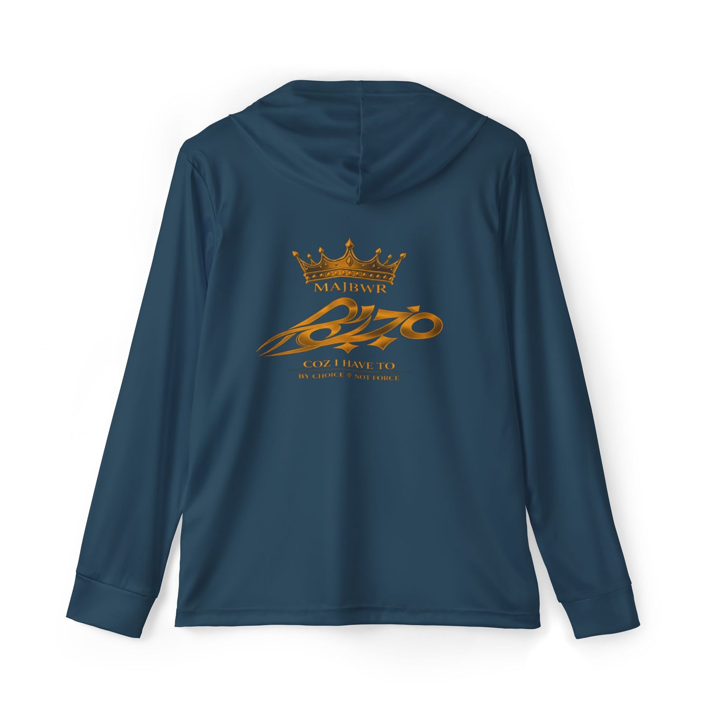 MAJBWR - Teal & Gold Men's Sports Warmup Athletic Hoodie