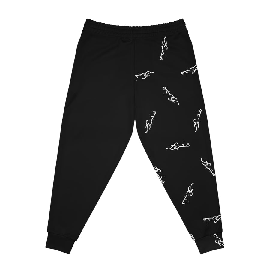 MAJBWR - Black & White Frontal Joggers — AOP Edition