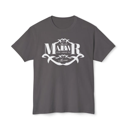 MAJBWR - Monogram Crest T-Shirt — Vintage Initials Graphic Tee