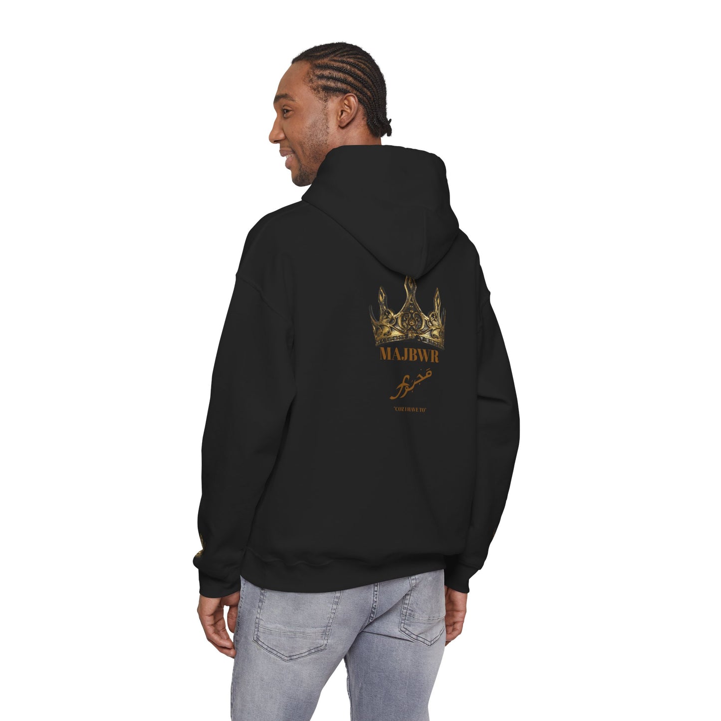 MAJBWR - Black & Gold "King" Hoodie — Majestic Streetwear Sweatshirt