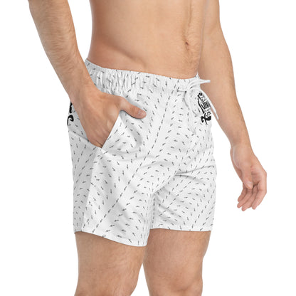 MAJBWR - Swim Trunks White AOP Offset