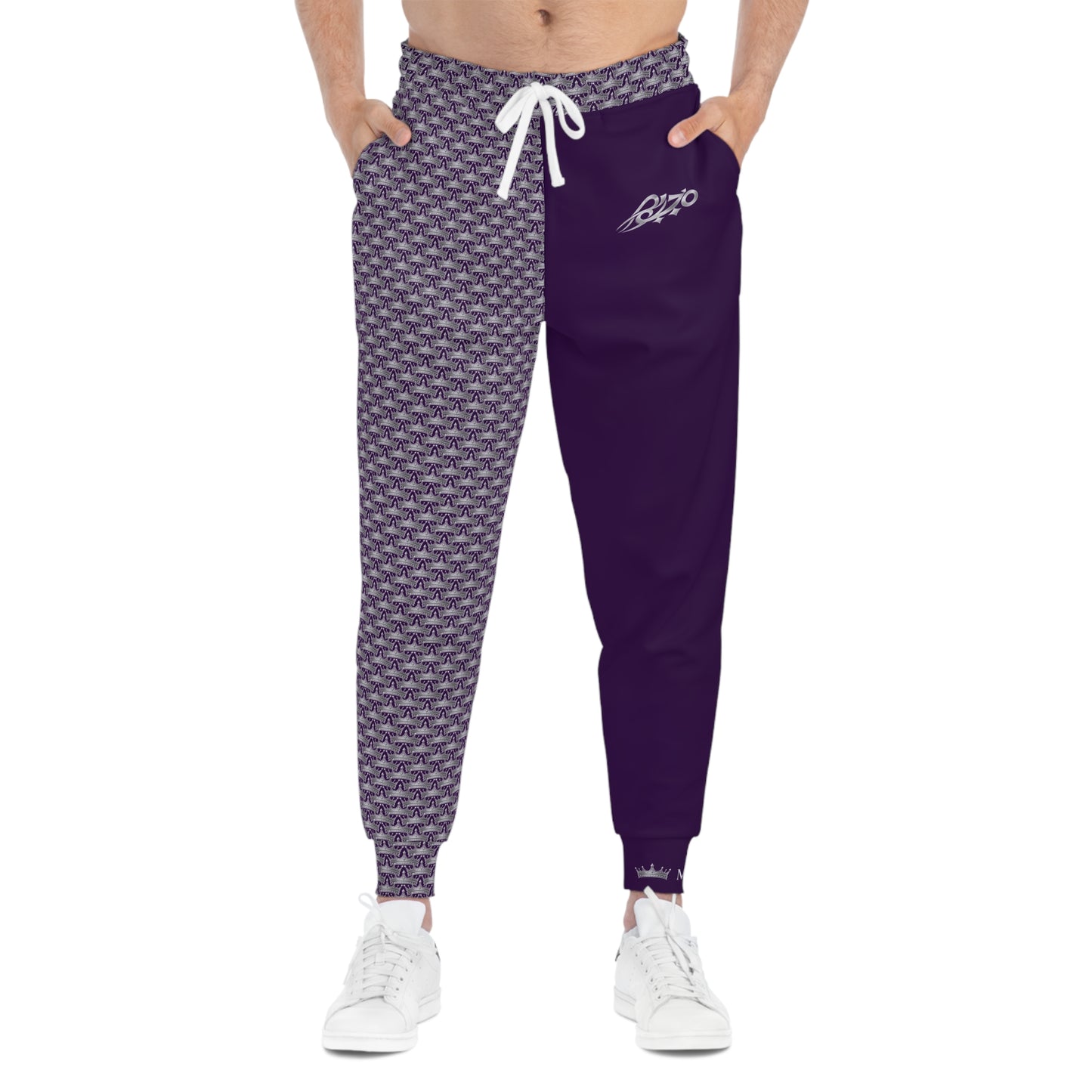 Purple Athletic Joggers — Ghost White Crown 2 Face