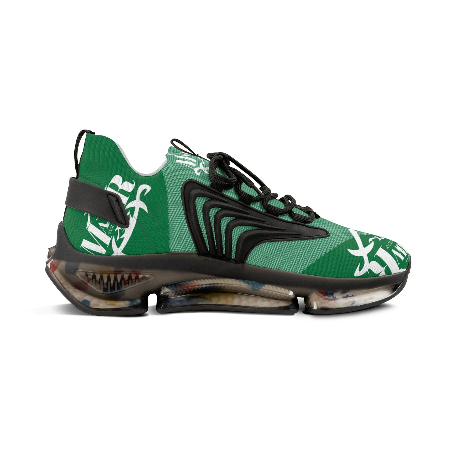 MAJBWR - Men's Mesh Snake Sneakers Green X