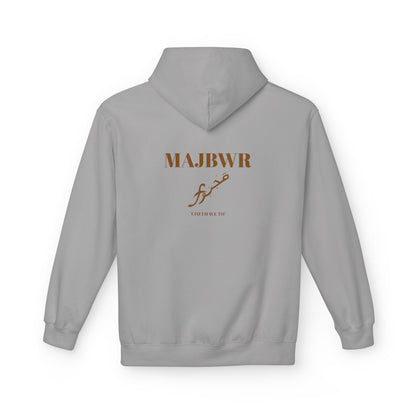 MAJBWR - Minimal Script 'Love' Hoodie — White Casual Pullover