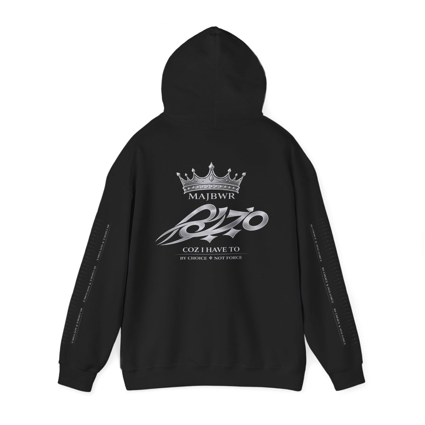 MAJBWR - Ghost White Back Crown Diamond Edition Hoodie