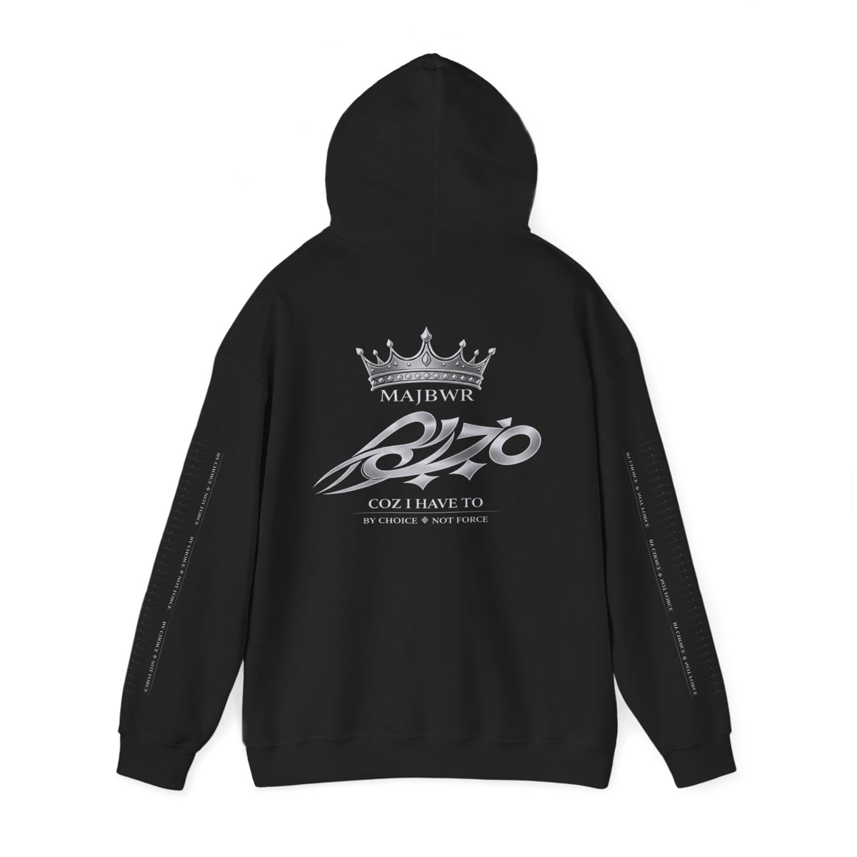 MAJBWR - Ghost White Back Crown Diamond Edition Hoodie