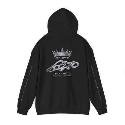 MAJBWR - Ghost White Back Crown Diamond Edition Hoodie