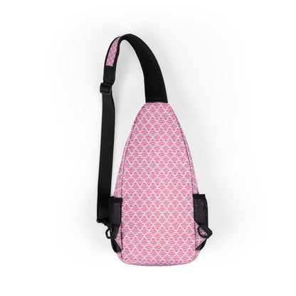 MAJBWR - Crest Pink X Chest Sling Bag Arch
