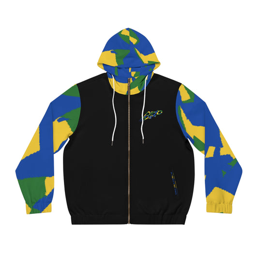 MAJBWR - Camo Black Limited Edition Men's Full-Zip Hoodie