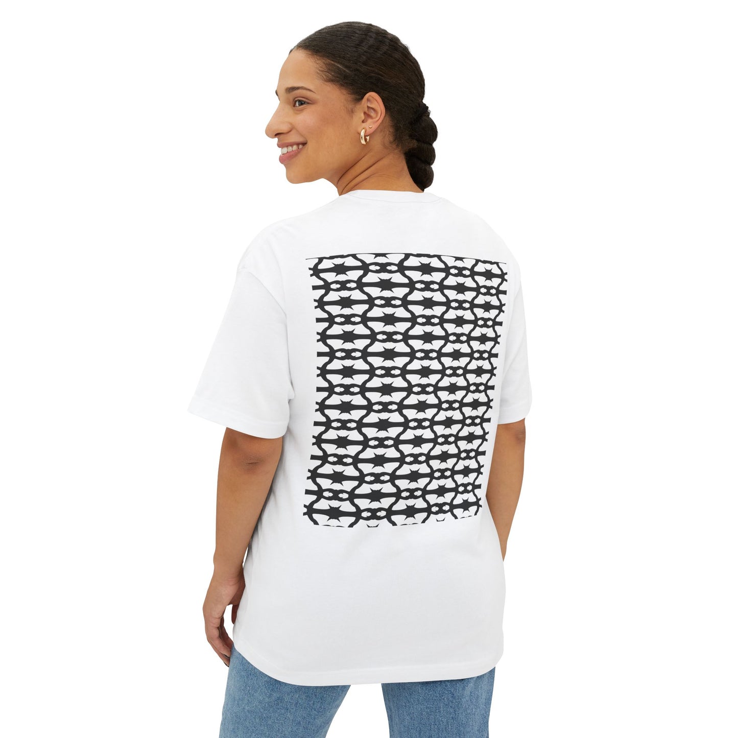 MAJBWR - Arabic Calligraphy Boxy Tee — "Sabr" Graphic Oversized T-Shirt