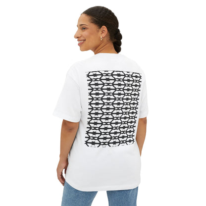 MAJBWR - Arabic Calligraphy Boxy Tee — "Sabr" Graphic Oversized T-Shirt