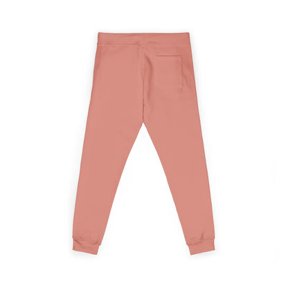 MAJBWR - Embroidered Coral Fleece Sweatpants — Relaxed Joggers with Small Script Accent