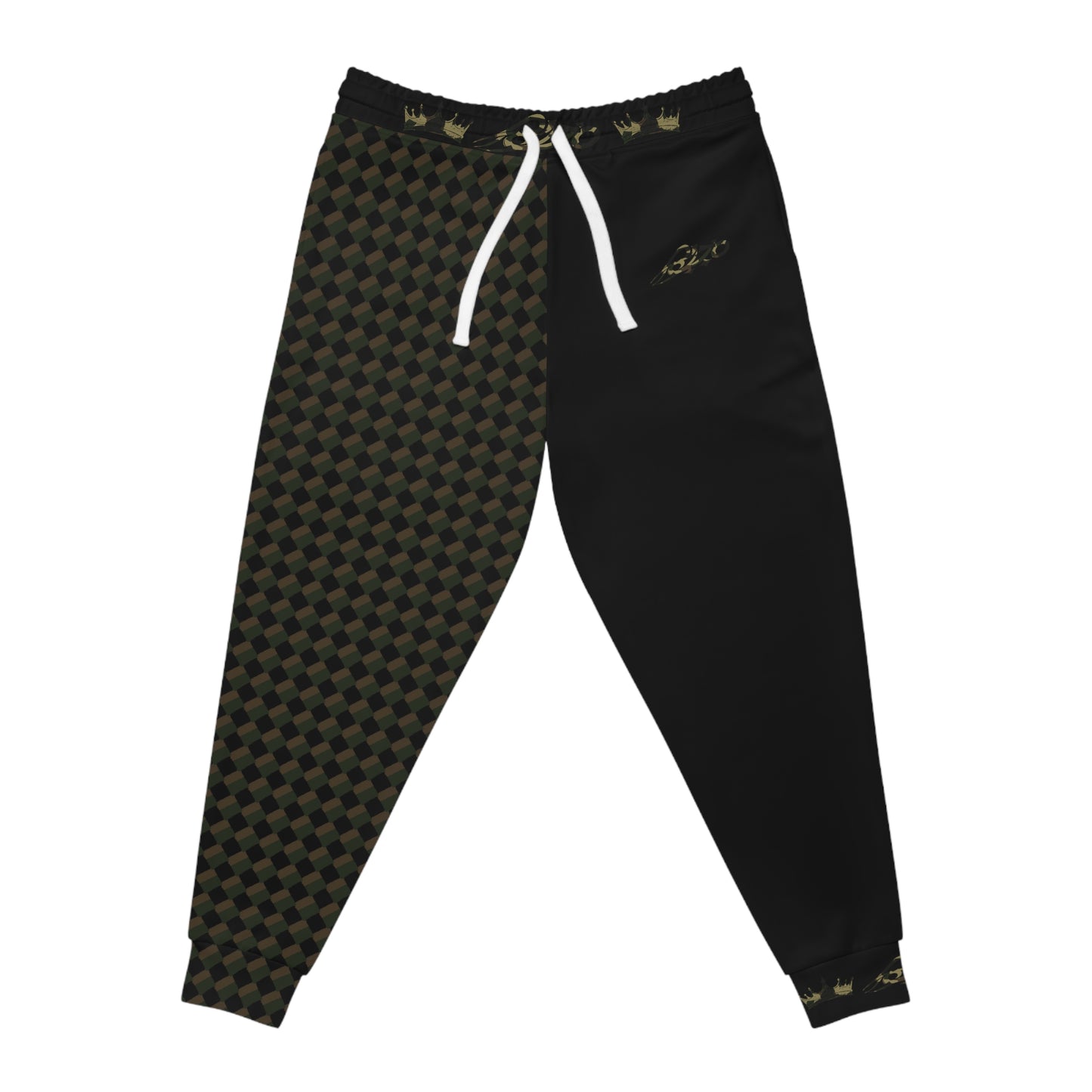MAJBWR - Commander Crown Camo Joggers — Black Camo Athletic Joggers
