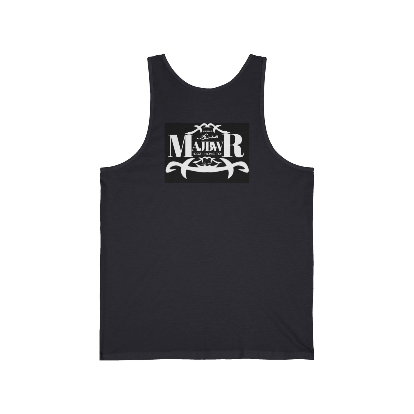 MAJBWR - Vintage Logo Tank Top — Graphic White Jersey Tank
