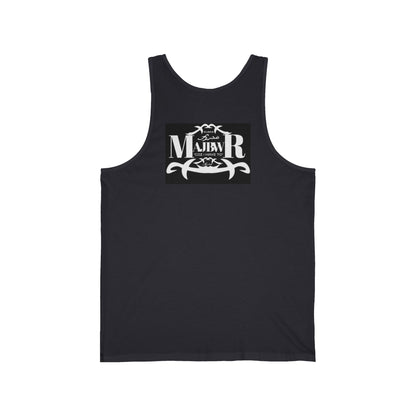 MAJBWR - Vintage Logo Tank Top — Graphic White Jersey Tank