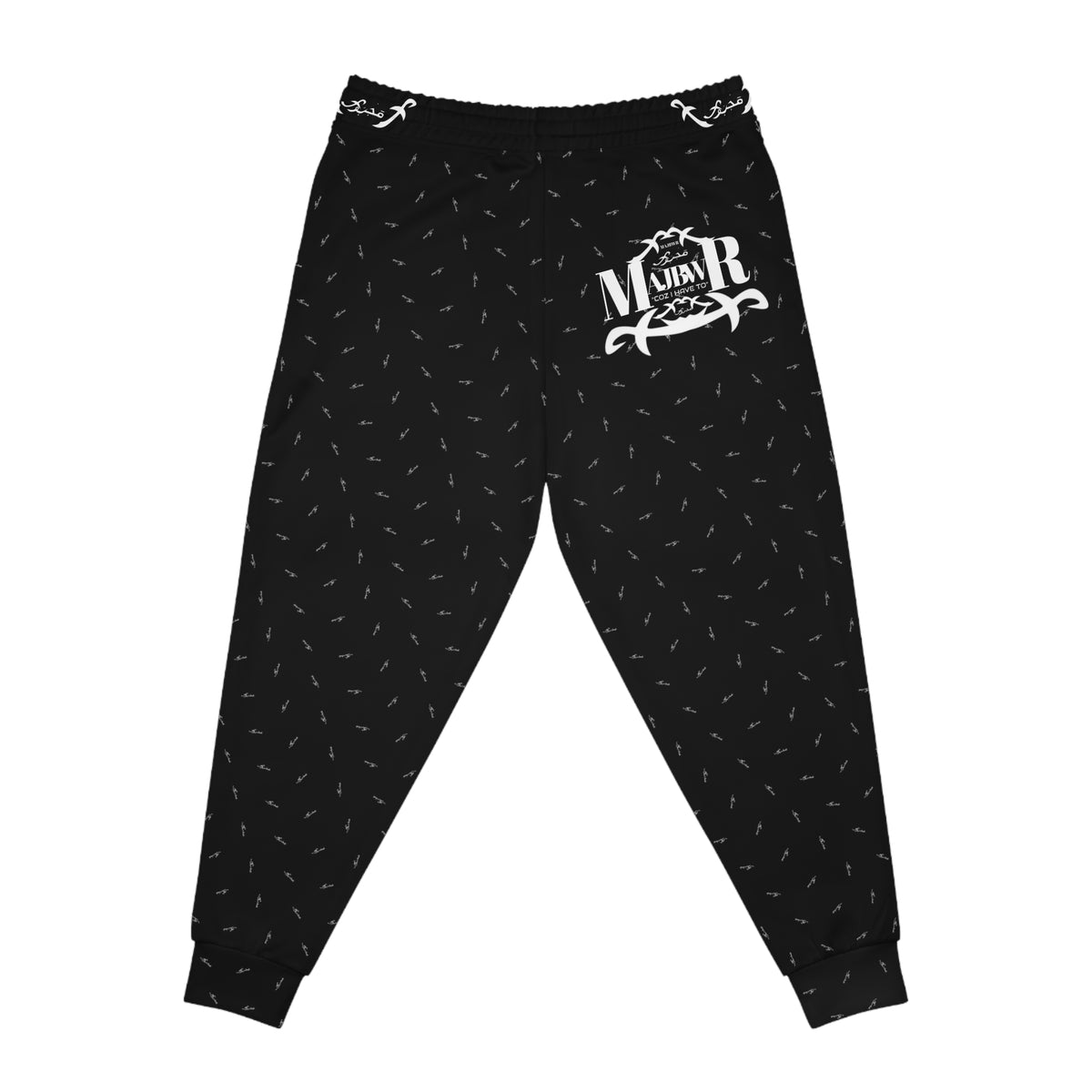 MAJBWR - "Black & White Print Joggers  AOP connect"