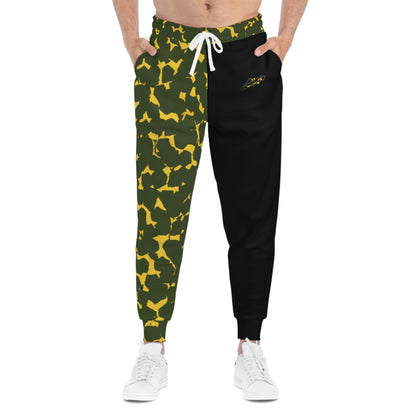 MAJBWR - Black & Yellow Camo Joggers — Athletic Joggers Lmtd Edtn.