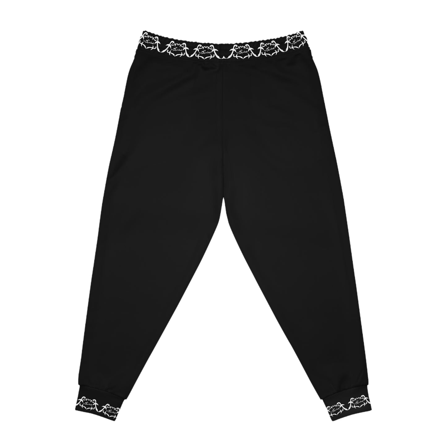 MAJBWR - Black & White Print Joggers Banded