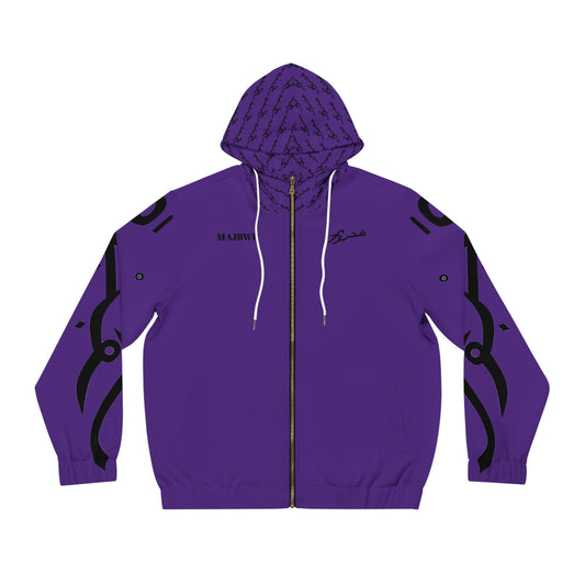 MAJBWR - Full-Zip Hoodie Purple