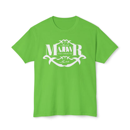 MAJBWR - Monogram Crest T-Shirt — Vintage Initials Graphic Tee