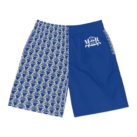 MAJBWR - Jogger Shorts AOP 2 Face Dark Blue