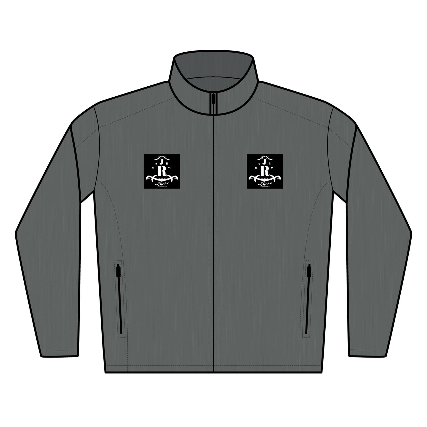 MAJBWR - Embroidered Soft Shell Jacket with Dual Chest Logo
