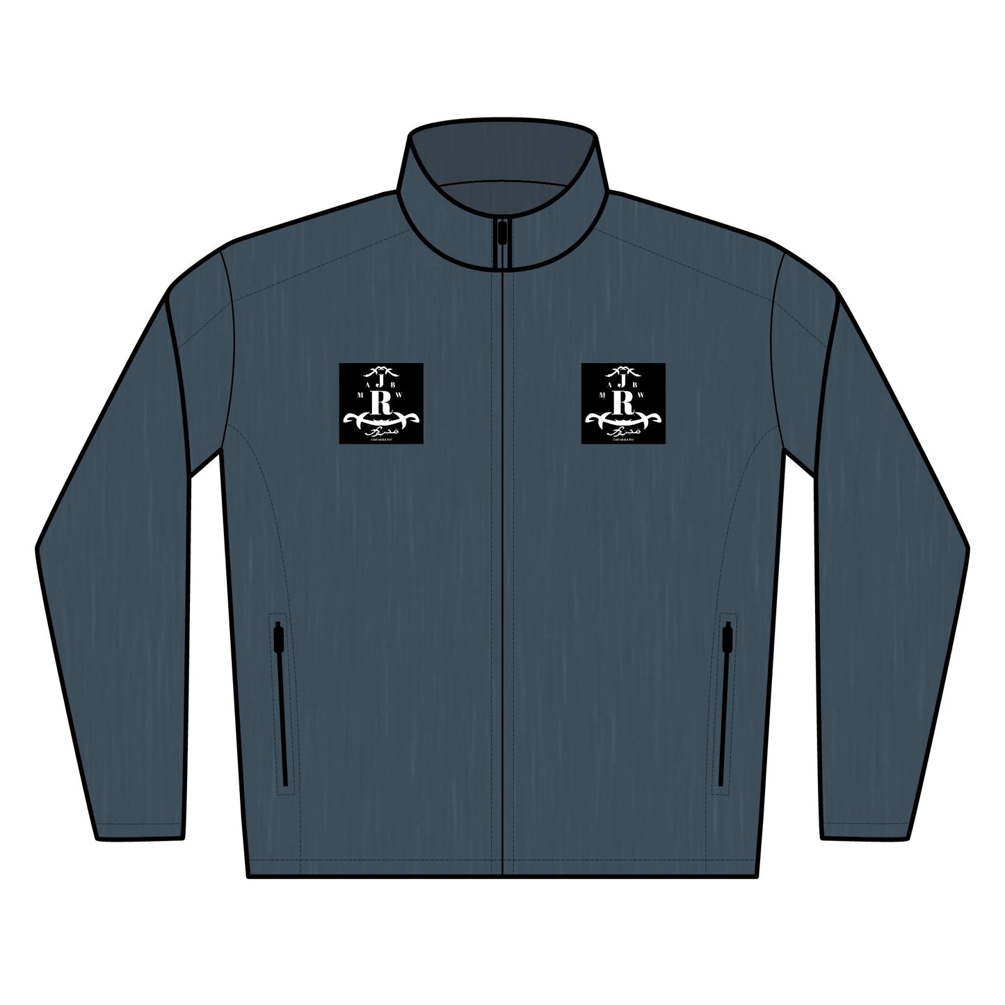 MAJBWR - Embroidered Soft Shell Jacket with Dual Chest Logo