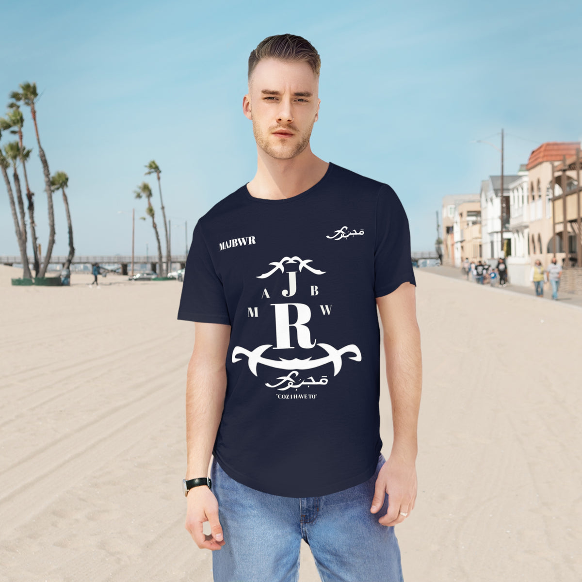 MAJBWR - Since 1987 Men's Curved Hem Tee - 'Major Since 1987' Graphic T-Shirt