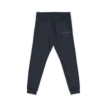 MAJBWR - Embroidered Coral Fleece Sweatpants — Relaxed Joggers with Small Script Accent