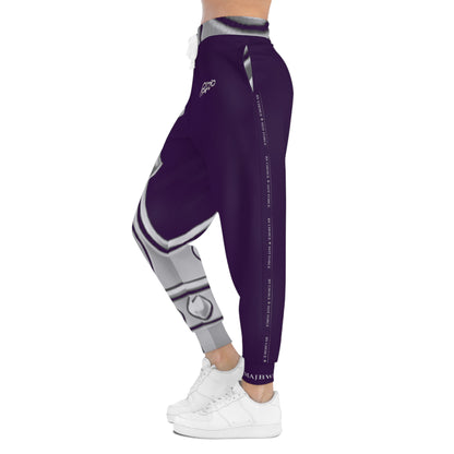 MAJBWR - Purple Ghost White Crown Athletic Joggers — Ghost Edition