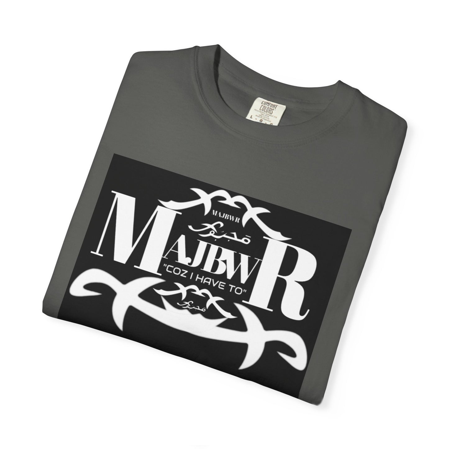 MAJBWR - T-Shirt — Bold Black Graphic Tee