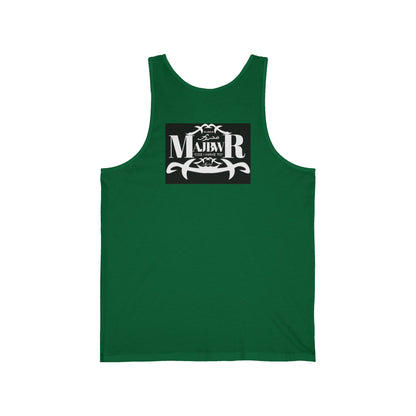 MAJBWR - Vintage Logo Tank Top — Graphic White Jersey Tank