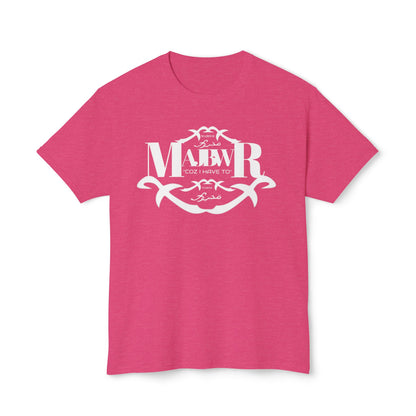 MAJBWR - Monogram Crest T-Shirt — Vintage Initials Graphic Tee