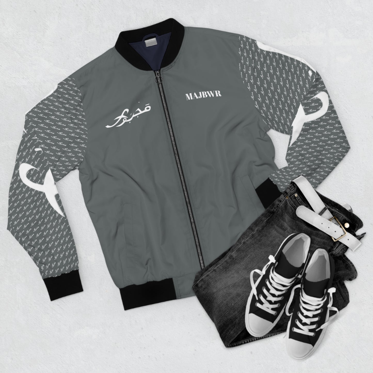 MAJBWR - Grey Bomber Jacket