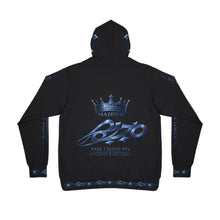 MAJBWR – Iced Out Crown Hoodie – Sapphire Edition