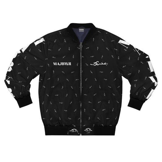 MAJBWR -  "Bomber Jacket AOP Black Connect"