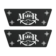 MAJBWR - Men's Graphic Slide Sandals — Black Script Logo Removable-Strap Pool Slides