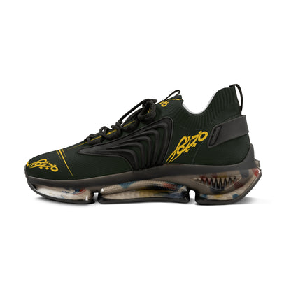 MAJBWR - Men's Mesh Sneakers — Deep Olive & Gold Athletic