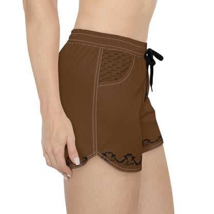 MAJBWR - Dark Brown Women's Casual Shorts