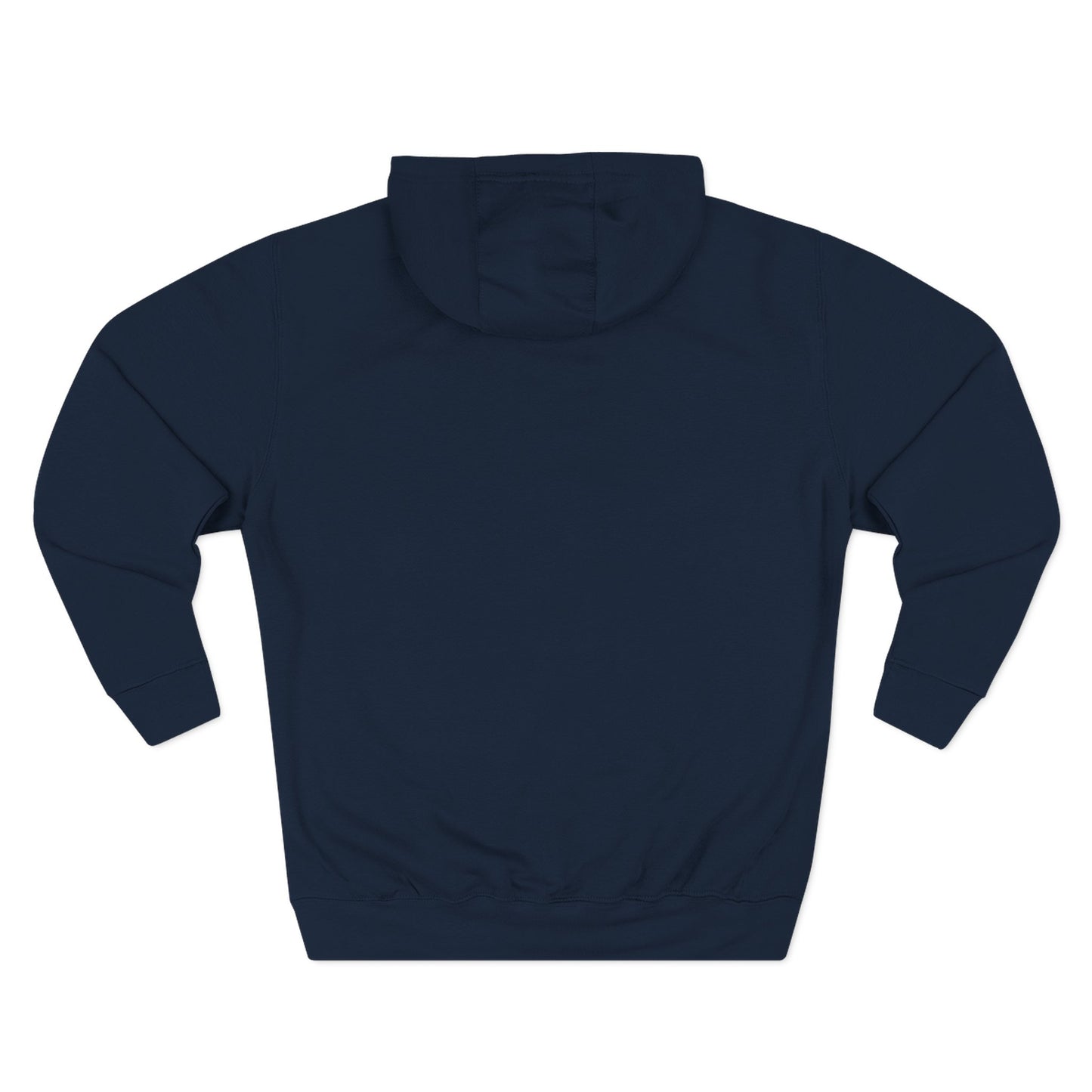 MAJBWR - Minimal Script Embroidered Fleece Hoodie — Black/Navy Pullover