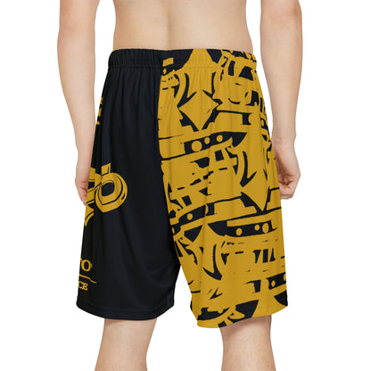 MAJBWR - All Eyes On Me Black & Gold Men’s Athletic Shorts