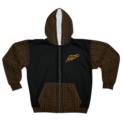 MAJBWR - Street King Black & Gold Zip Hoodie — Regulate