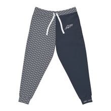MAJBWR- Blue\/Grey Athletic Joggers —  Ghost White Crown 2 Face Lmtd Edtn.