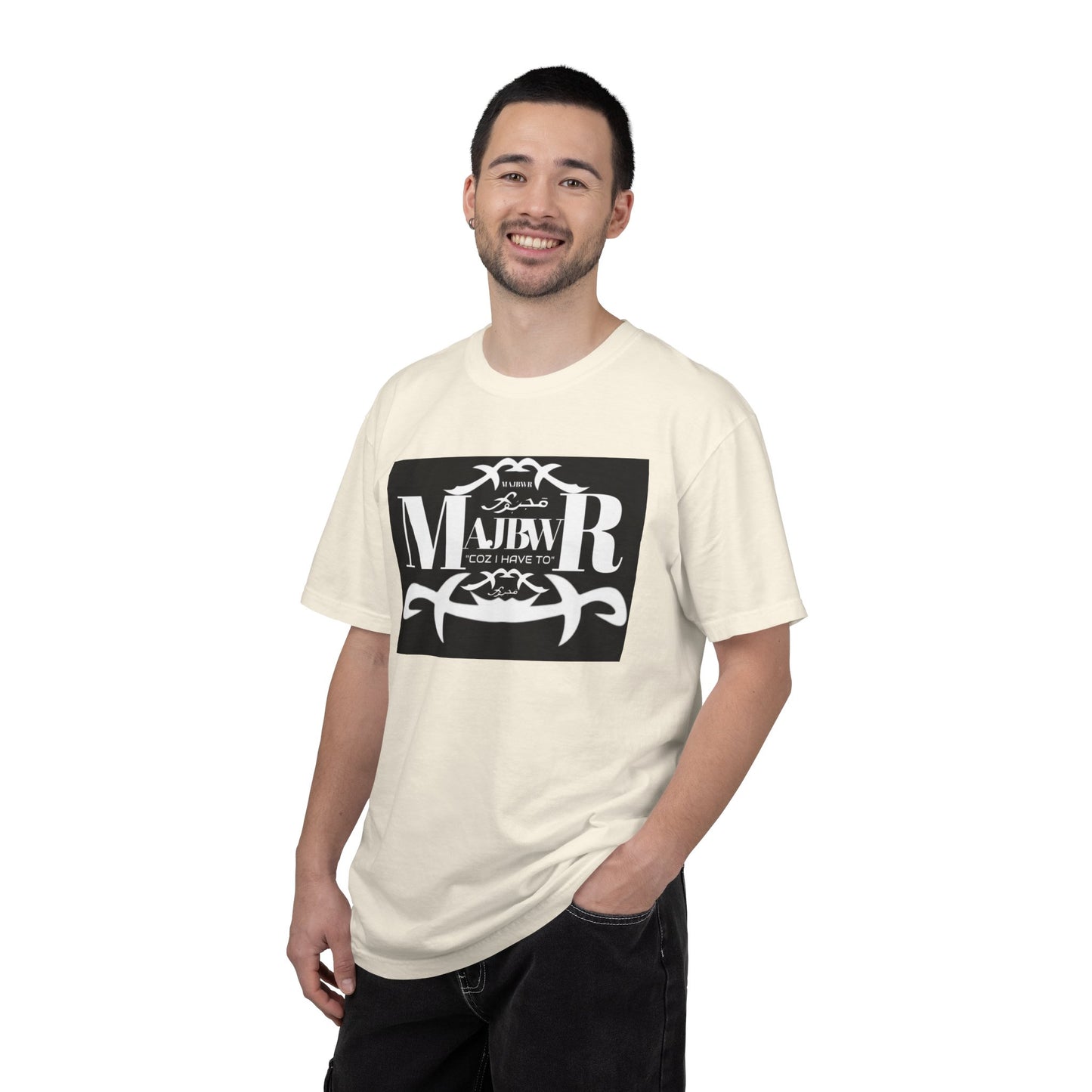 MAJBWR - T-Shirt — Bold Black Graphic Tee