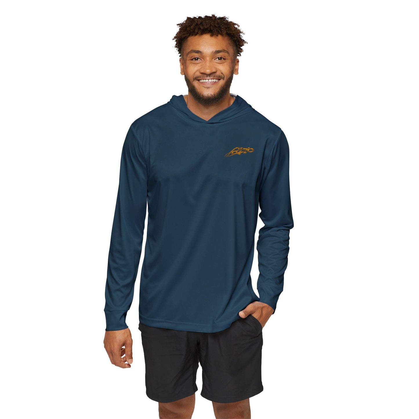 MAJBWR - Teal & Gold Men's Sports Warmup Athletic Hoodie