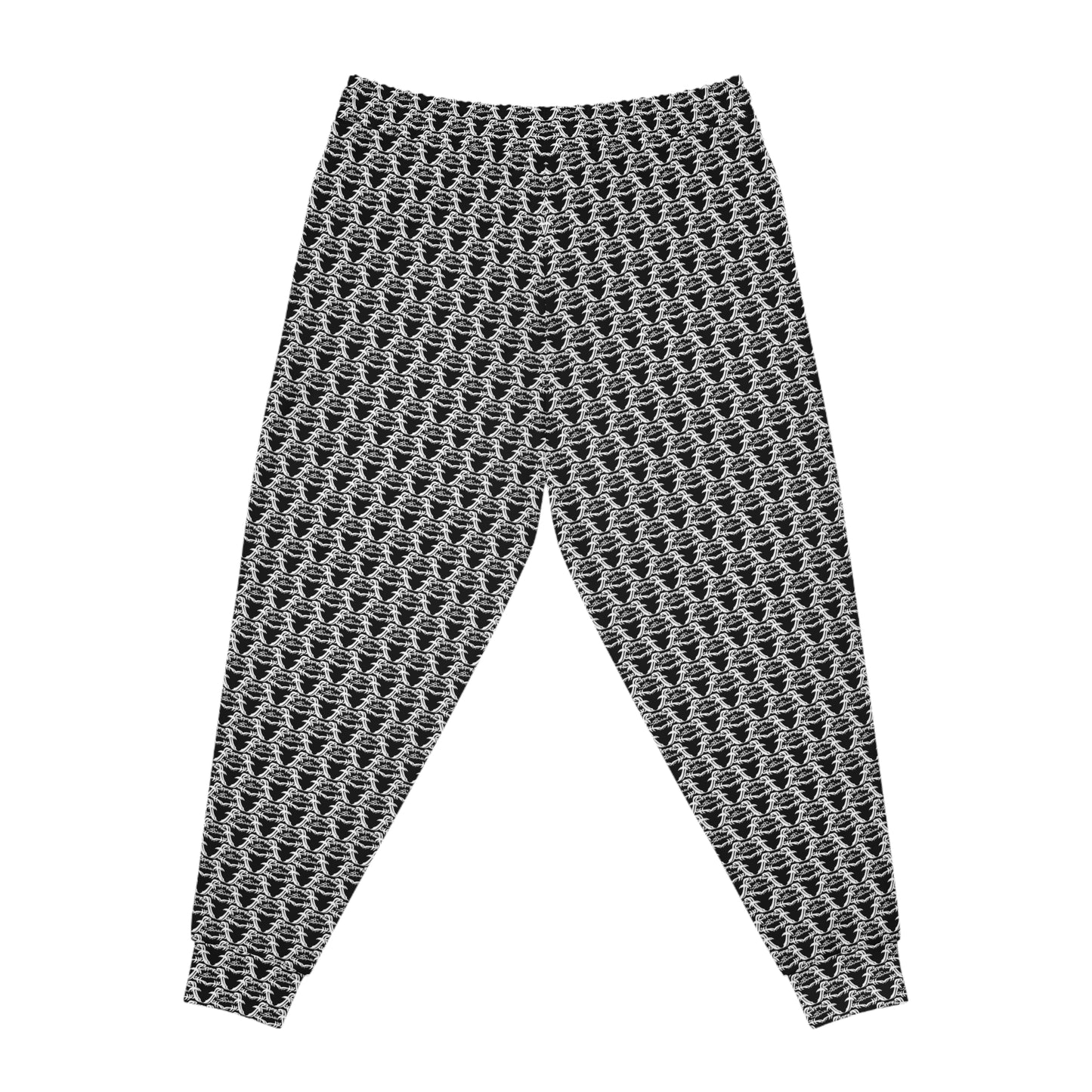 MAJBWR - Black & White Print Joggers - AOP 1 Face