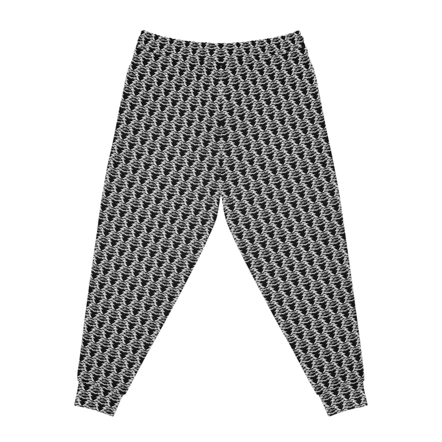 MAJBWR - Black & White Print Joggers - AOP 1 Face