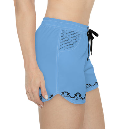 MAJBWR - Baby Blue Women's Casual Shorts
