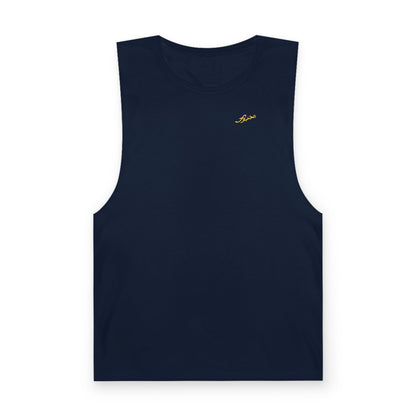 MAJBWR - Barnard Tank Top — Gold 'Majbwr' Crown Arabic Script (Coz I Have To)