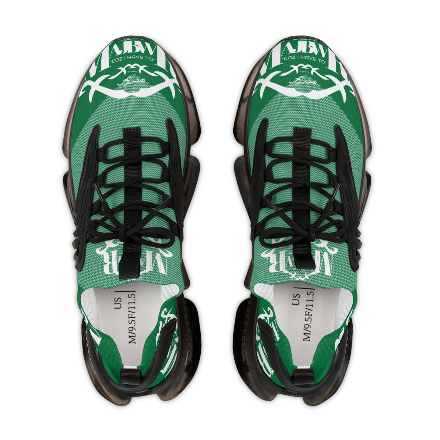 MAJBWR - Men's Mesh Snake Sneakers Green X